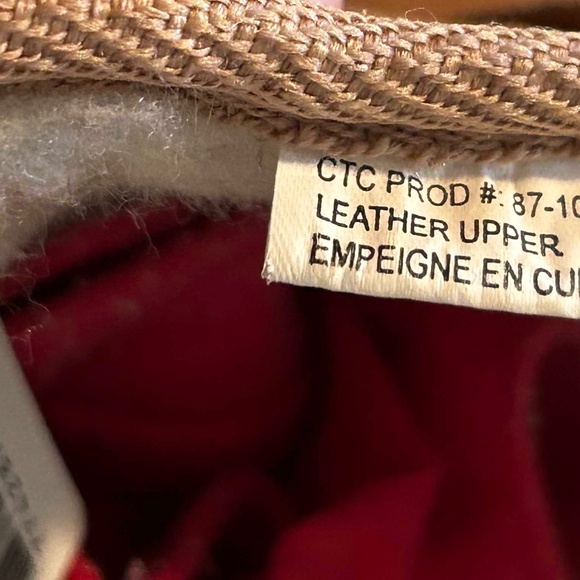 SLIPPERS, MID CALF, SUEDE LEATHER, TAN, SIZE 10 BUT WITH THICK FAUX FUR INSIDE - Picture 8 of 8